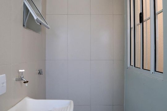 Área de Serviço de kitnet/studio para alugar com 1 quarto, 24m² em Jardim Monte Kemel, São Paulo