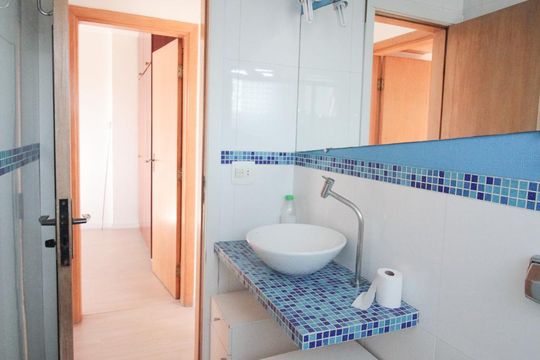banheiro de apartamento para alugar com 2 quartos, 54m² em Parque Maria Domitila, São Paulo