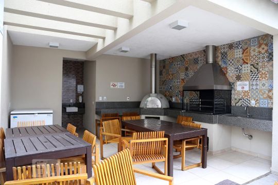 Área comum - Churrasqueira de apartamento para alugar com 2 quartos, 62m² em Jardim Caner, Taboão da Serra