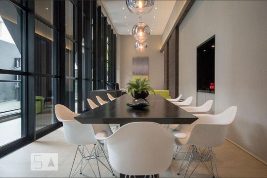 Área comum de kitnet/studio para alugar com 1 quarto, 26m² em Vila Cordeiro, São Paulo