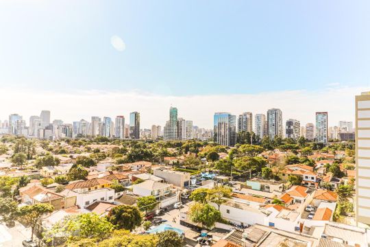 Vista Varanda de kitnet/studio para alugar com 1 quarto, 26m² em Vila Cordeiro, São Paulo