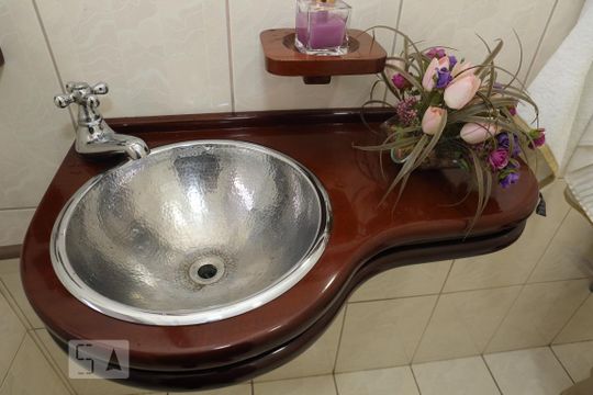 Lavabo de apartamento à venda com 3 quartos, 120m² em Rudge Ramos, São Bernardo do Campo