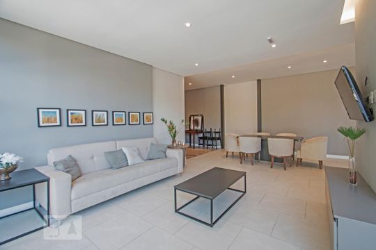 Salão de Festas com Espaço Gourmet de apartamento para alugar com 2 quartos, 53m² em Santo Amaro, São Paulo