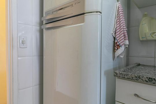 Cozinha - Geladeira de apartamento à venda com 3 quartos, 70m² em Vila Gomes Cardim, São Paulo