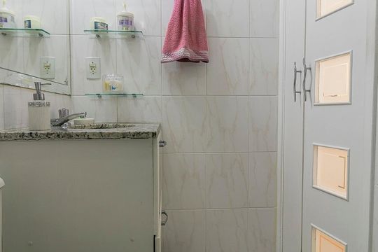 Banheiro da Suíte de apartamento à venda com 3 quartos, 70m² em Vila Gomes Cardim, São Paulo