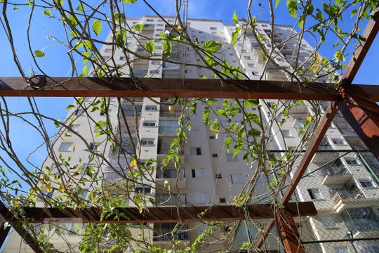 Fachada do bloco de apartamento à venda com 2 quartos, 56m² em Jardim Parque Morumbi, São Paulo