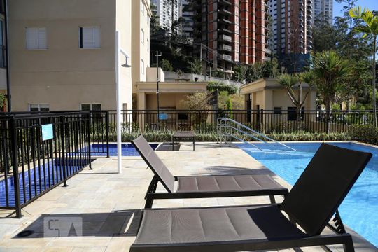 Área comum - Piscina de apartamento à venda com 2 quartos, 56m² em Jardim Parque Morumbi, São Paulo