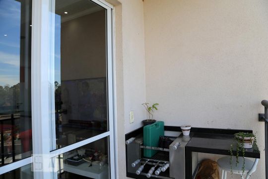 Varanda da Sala de apartamento à venda com 2 quartos, 56m² em Jardim Parque Morumbi, São Paulo