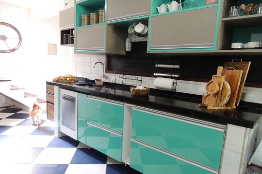Cozinha - Armários de casa à venda com 3 quartos, 240m² em Curicica, Rio de Janeiro