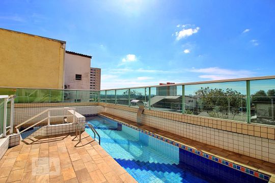 Área Comum - Piscina de apartamento para alugar com 2 quartos, 82m² em Campestre, Santo André