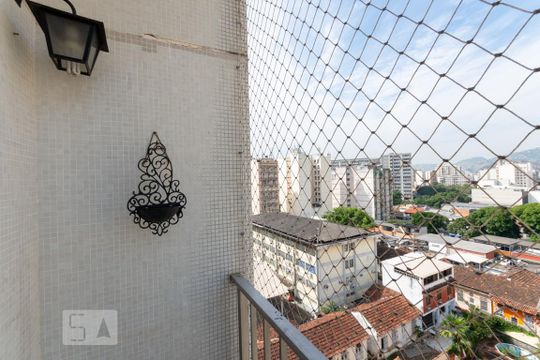 Varanda da Sala de apartamento à venda com 1 quarto, 53m² em Maracanã, Rio de Janeiro