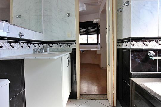 Banheiro da Suíte 1 de apartamento à venda com 3 quartos, 134m² em Centro, São Bernardo do Campo