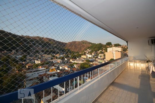 Varanda da Sala de apartamento à venda com 3 quartos, 98m² em Engenho Novo, Rio de Janeiro