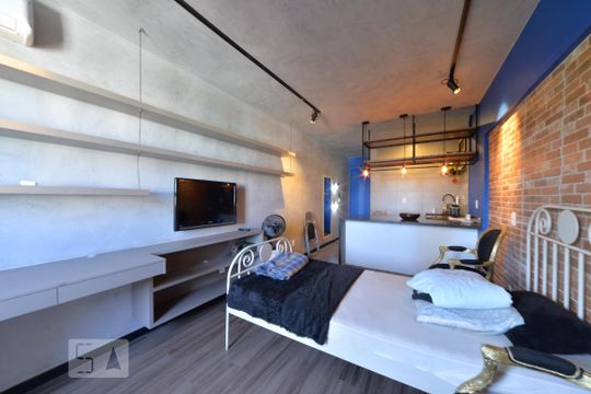 Sala de apartamento para alugar com 1 quarto, 30m² em Setor Sudoeste, Brasília