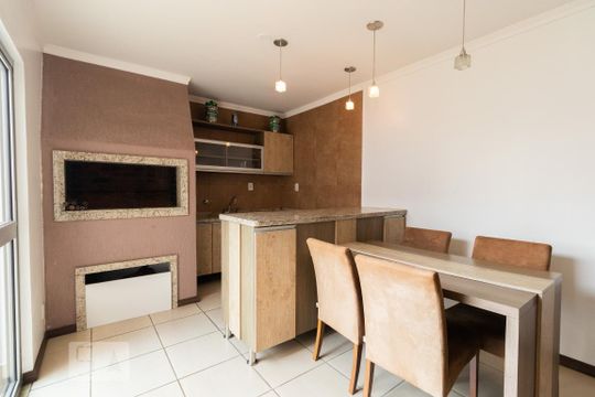 Área da Churrasqueira de apartamento à venda com 2 quartos, 154m² em Marechal Rondon, Canoas