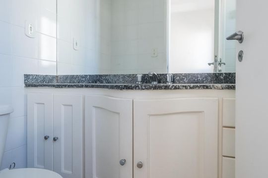 Banheiro Suíte de apartamento para alugar com 2 quartos, 62m² em Brooklin Novo, São Paulo