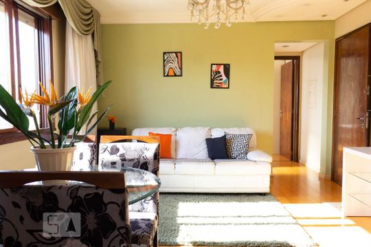 Sala de apartamento à venda com 1 quarto, 49m² em Farroupilha, Porto Alegre