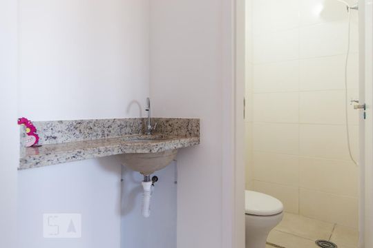 Lavabo de apartamento para alugar com 1 quarto, 35m² em Distrito de Bonfim Paulista, Ribeirão Preto
