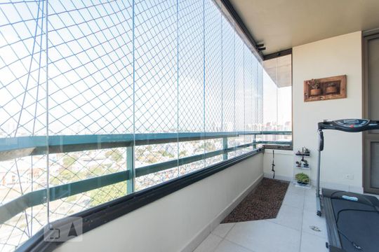 Varanda da Sala de apartamento à venda com 3 quartos, 244m² em Vila Gilda, Santo André