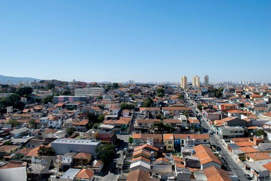 VISTA SALA de apartamento à venda com 2 quartos, 60m² em Vila Cruz das Almas, São Paulo