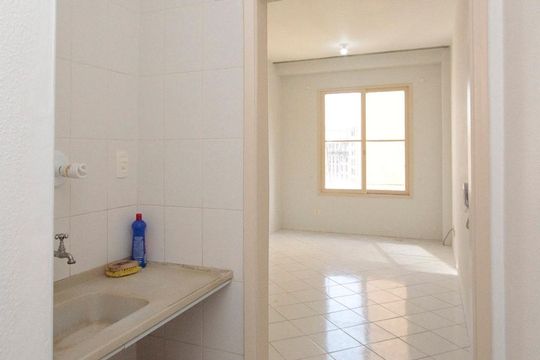 Cozinha de kitnet/studio à venda com 1 quarto, 26m² em Centro Histórico de São Paulo, São Paulo