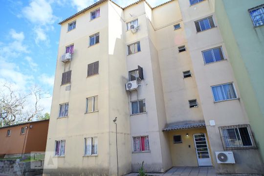 Fachada do bloco de apartamento à venda com 2 quartos, 38m² em Mário Quintana, Porto Alegre