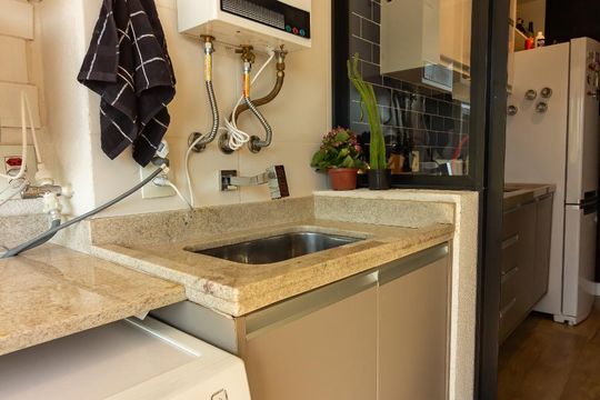 Área de Serviço  de apartamento à venda com 1 quarto, 41m² em Continental, Osasco