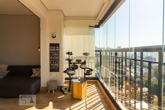 Varanda gourmet de apartamento à venda com 1 quarto, 41m² em Continental, Osasco