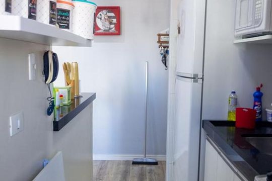 Cozinha de apartamento à venda com 3 quartos, 63m² em Nova Petrópolis, São Bernardo do Campo