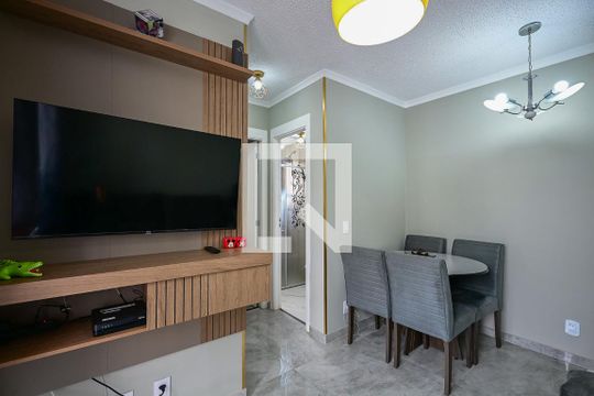 Sala de apartamento à venda com 2 quartos, 43m² em Parque Reboucas, São Paulo
