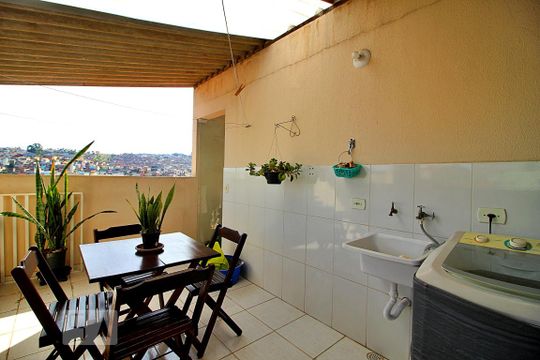 Área de Serviço / Cobertura de apartamento para alugar com 2 quartos, 48m² em Parque Novo Oratório, Santo André