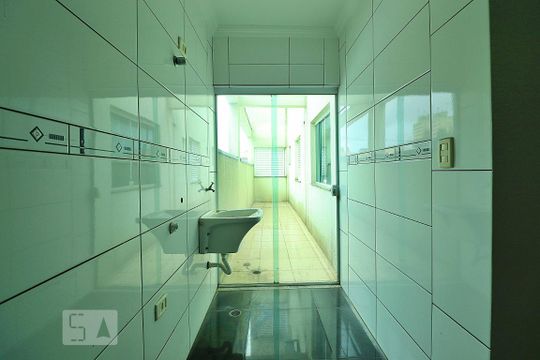 Área de Serviço de apartamento à venda com 3 quartos, 90m² em Parque das Nações, Santo André