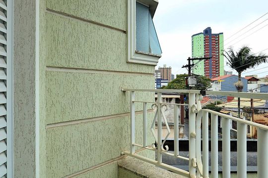 Varanda da Suíte de apartamento à venda com 3 quartos, 90m² em Parque das Nações, Santo André