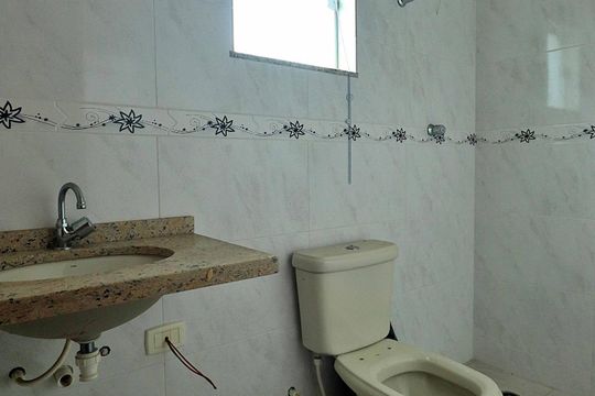 Banheiro da Suíte de apartamento à venda com 3 quartos, 180m² em Parque das Nações, Santo André