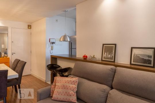 Sala de apartamento à venda com 2 quartos, 53m² em Lapa, São Paulo