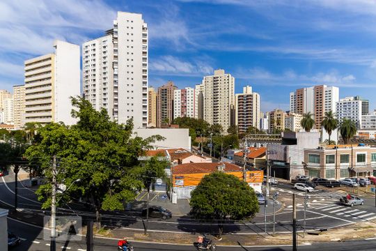 Vista da sala de apartamento para alugar com 2 quartos, 70m² em Centro, Campinas