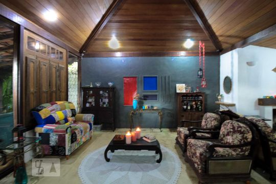 Sala de casa de condomínio à venda com 4 quartos, 250m² em Itanhangá, Rio de Janeiro