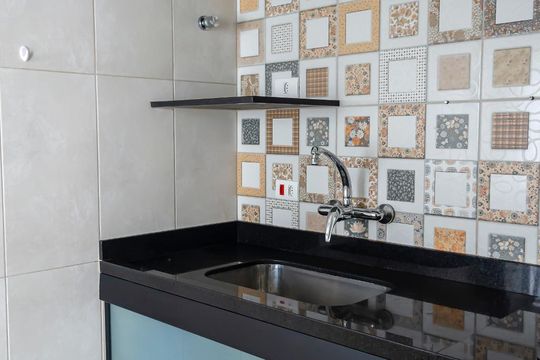 Cozinha de kitnet/studio para alugar com 1 quarto, 37m² em Centro, São Paulo