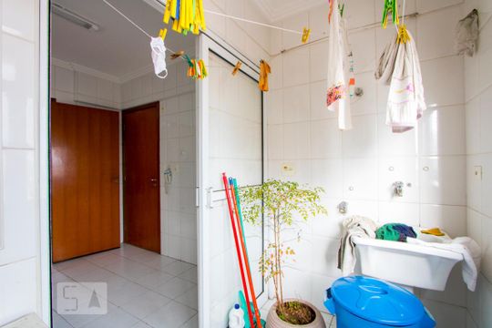 Área de serviço de apartamento à venda com 3 quartos, 102m² em Silveira, Santo André
