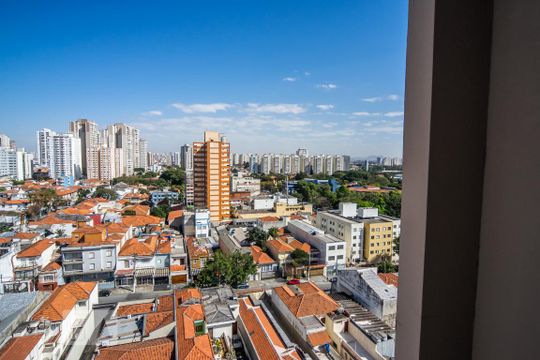 Vista de apartamento à venda com 3 quartos, 110m² em Chácara Tatuapé, São Paulo