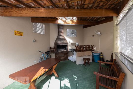 Área comum - Churrasqueira de apartamento para alugar com 2 quartos, 50m² em Vila Guilhermina, São Paulo
