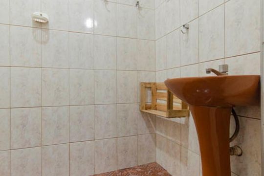 Banheiro de casa para alugar com 1 quarto, 50m² em Vila Carmosina, São Paulo