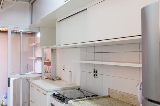 Cozinha de casa para alugar com 1 quarto, 58m² em Nova Aliança, Ribeirão Preto