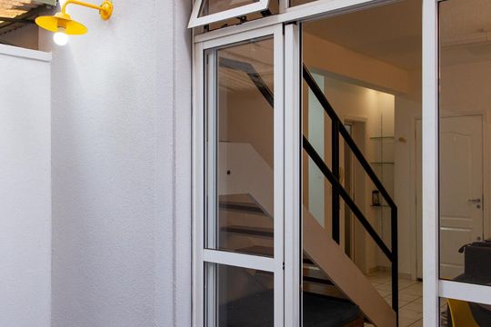 Sala - Área externa de casa para alugar com 1 quarto, 58m² em Nova Aliança, Ribeirão Preto
