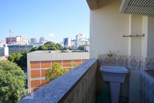 Varanda - detalhe de apartamento à venda com 2 quartos, 81m² em Floresta, Porto Alegre
