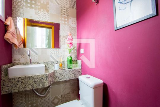 Lavabo de casa à venda com 5 quartos, 370m² em Vila Alzira, Santo André