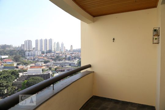 Varanda da Sala de apartamento para alugar com 3 quartos, 112m² em Jardim Monte Alegre, Taboão da Serra