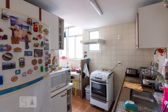 Cozinha e Área de Serviço de apartamento à venda com 2 quartos, 83m² em Rio Comprido, Rio de Janeiro