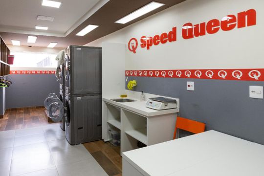 Área comum - Lavanderia de kitnet/studio para alugar com 1 quarto, 28m² em Campos Elíseos, São Paulo
