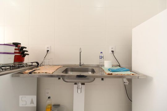 Cozinha de apartamento à venda com 2 quartos, 46m² em Vila Zat, São Paulo